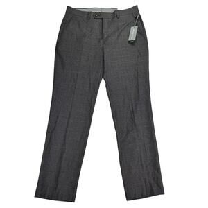 Michael Kors Mens Malone Classic Fit Plaid Stretch Suit Pants Brown Blue 32x30